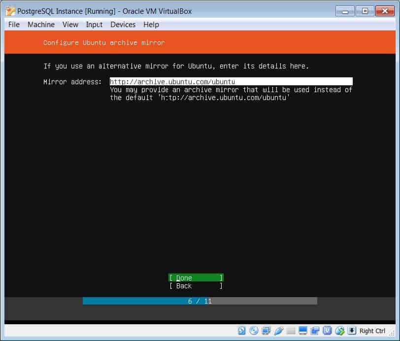 configure archive mirror