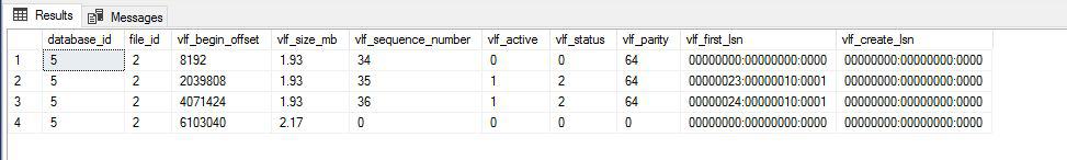 Managing VLFs in SQL Server 2017