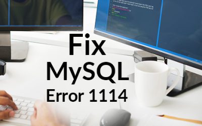 ERROR 1114 – The table is full