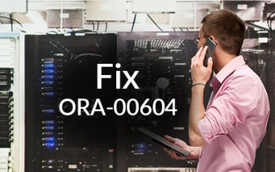 Oracle ORA-00604: Error Occurred at Recursive SQL Level String