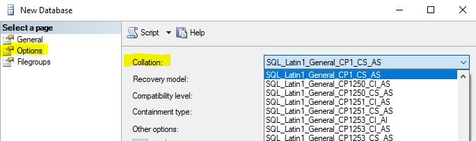 SQL Server Collation
