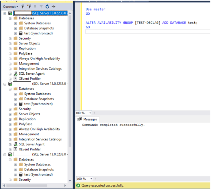add database to availability group