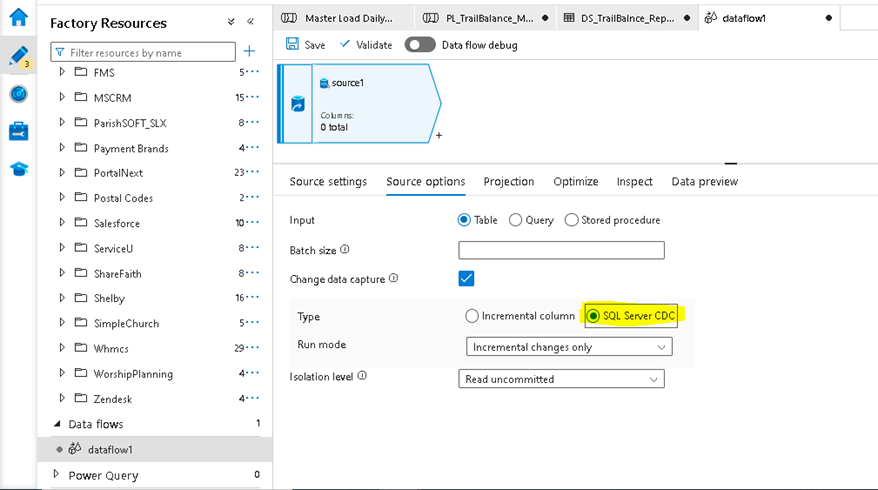 Change Data Capture Using Azure Data Factory  Database Table Level