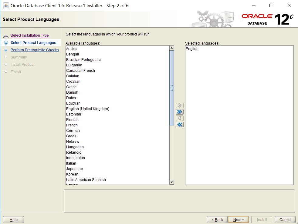 64 bit product languages