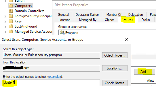 add window cluster name