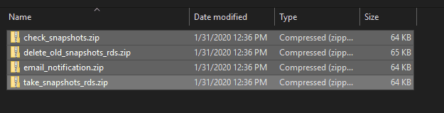 Amazon RDS - Serverless Automated Snapshot - 16