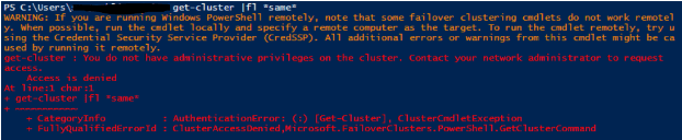 auth error