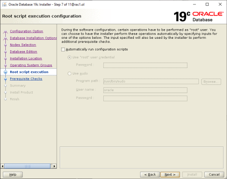 Cloning 19c Oracle Home Screenshot