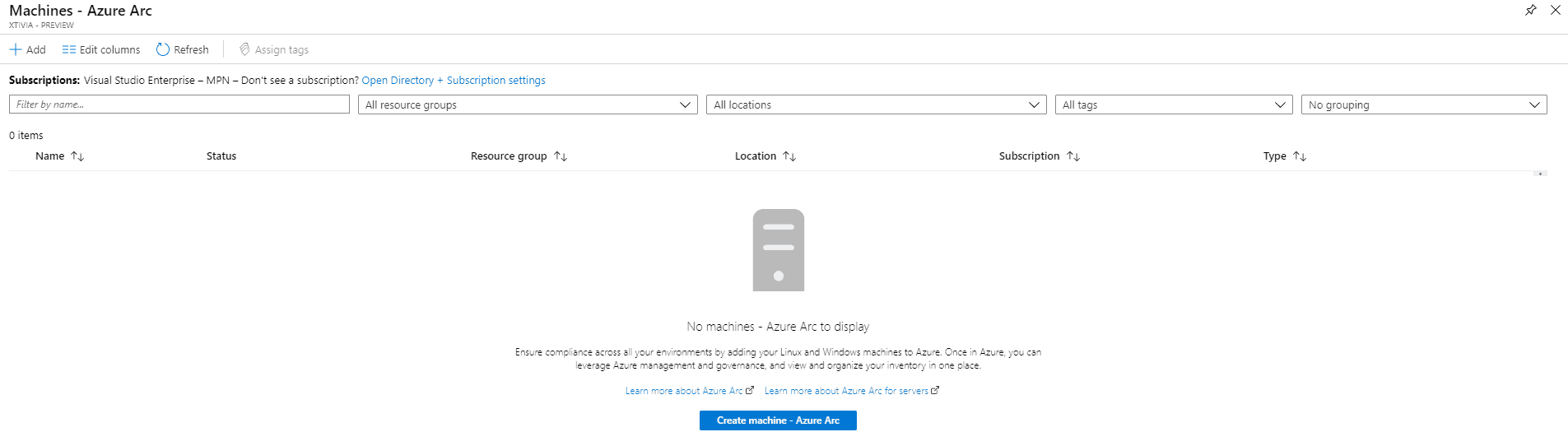 How to Install Agent for Hybrid Management via Azure Arc - Management page 6