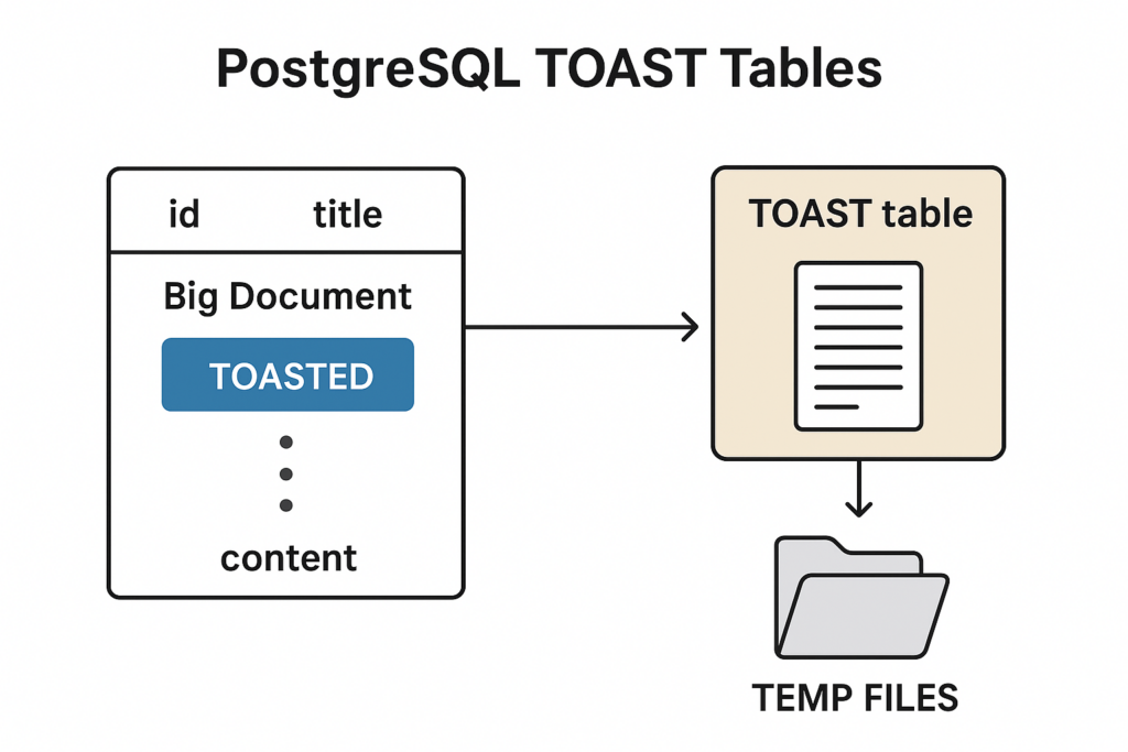 How to Manage Inflated Temporary Disk Storage with PostgreSQL TOAST Tables Graphic