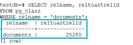 How to Manage Inflated Temporary Disk Storage with PostgreSQL TOAST Tables Triggered Sample Output