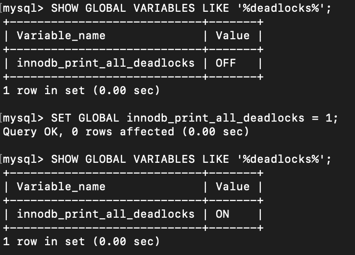 MySQL Deadlocks InnoDB Engine