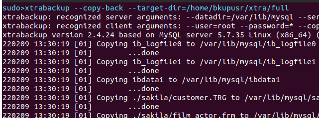 Percona XtraBackup Example Image12