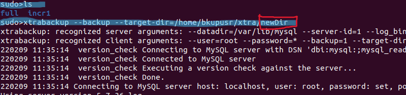 Percona XtraBackup Example Image2