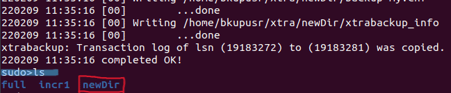 Percona XtraBackup Example Image3