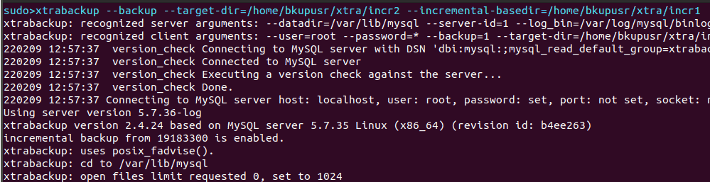 Percona XtraBackup Example Image5