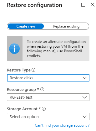 restore disks