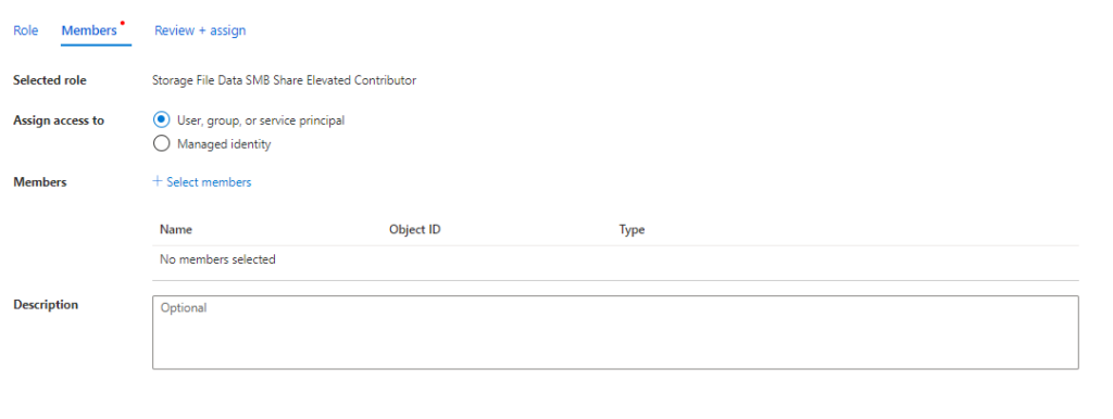 Setting up FSlogix with Azure Virtual Desktop Storage File Data SMB Elevated Contributor