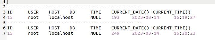 User History Bash Script Output