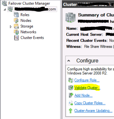 validate cluster