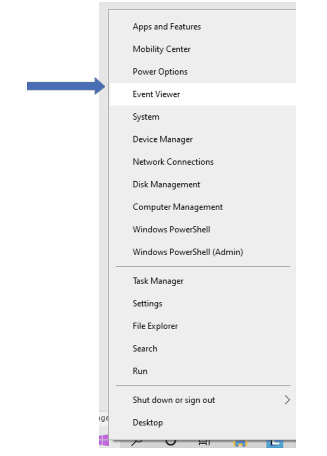 Verifying a Server is Offline locating event viewer