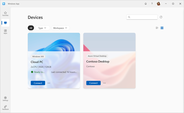 Windows App using Your Remote Desktop